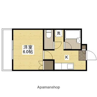 YK宮沖【302号室】の間取り