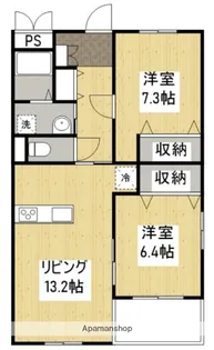 エステート住栄【3階】の間取り