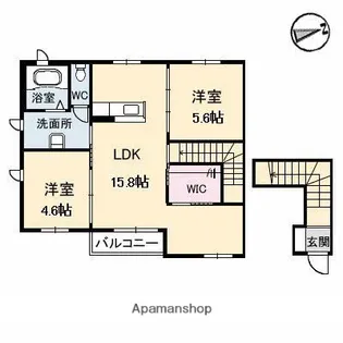 シャーメゾン天野【2階】の間取り
