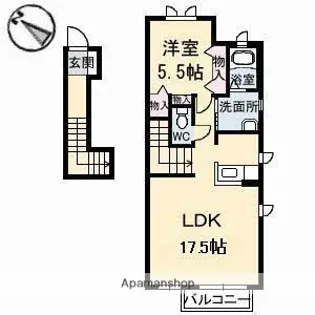グランドメゾン糸崎 A棟【202号室】の間取り