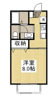 コージィコート宮浦【101号室】の間取り
