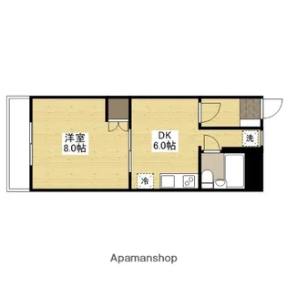 第2レジデンス・ツジ【205号室】の間取り