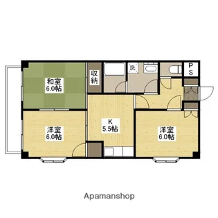D・Cファミリー【203号室】の間取り