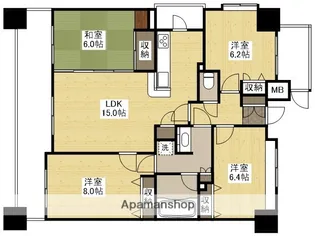 バルミー三原弐番館【701号室】の間取り