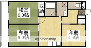 シーナリーマンション【4階】の間取り