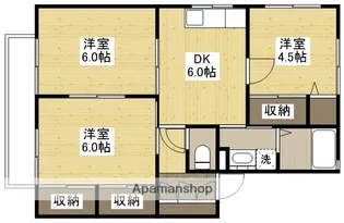 ペンションハイツ須波【1階】の間取り