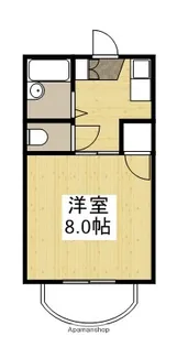 カルチェ ラ タンA【101号室】の間取り