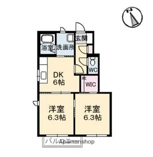 シャーメゾン本郷【102号室】の間取り