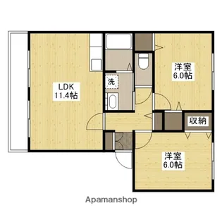 マリベール明神弐番館【2階】の間取り