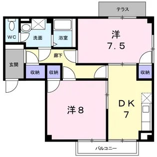 プリマヴェーラ【1階】の間取り