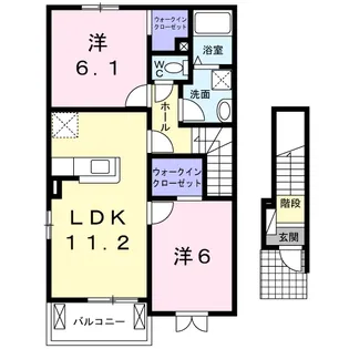 カレント ヴィラ【2階】の間取り