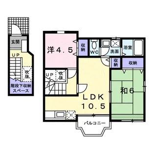 ガーデンハイツ【2階】の間取り
