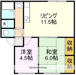 ソファレ古浜【2階】の間取り