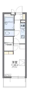 レオパレスいちはちよん【3階】の間取り