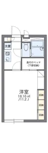 レオパレスエスポアール1番館【1階】の間取り