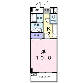 エス・ポールト【6階】の間取り