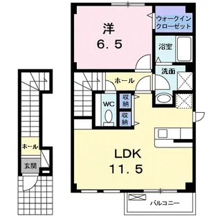 サン・サプリーム【2階】の間取り
