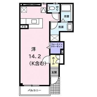 サン・サプリーム【1階】の間取り