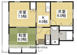 ときわコーポ【102号室】の間取り