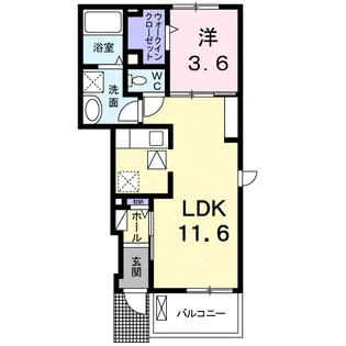 ロベルタⅡ【1階】の間取り