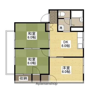 プレジール吉本【202号室】の間取り