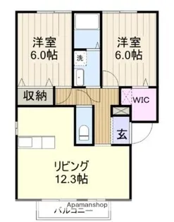 ソレイユ【102号室】の間取り
