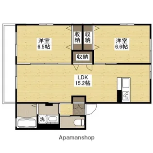 BRILLIANT S棟【202号室】の間取り