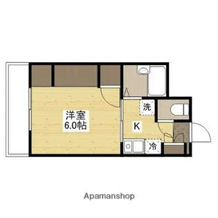 シティーライツ竹原中央【102号室】の間取り