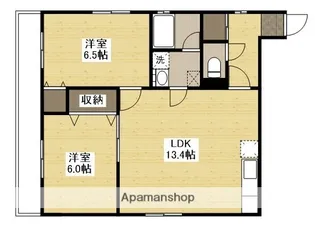 リトルコート【4階】の間取り