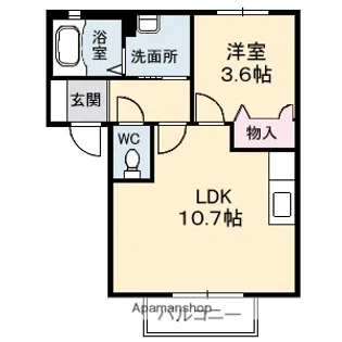 サンヒルズ和【1階】の間取り