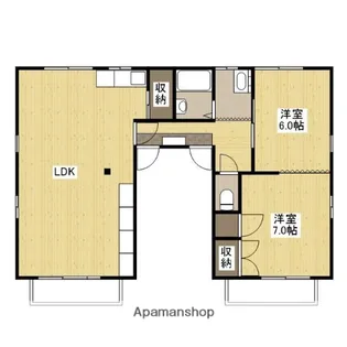 トーレス三原【2階】の間取り