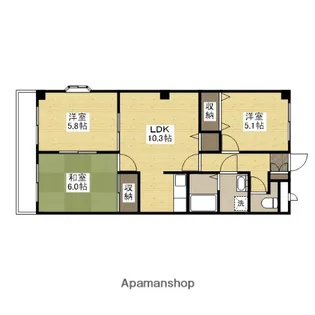 あかりA【1階】の間取り