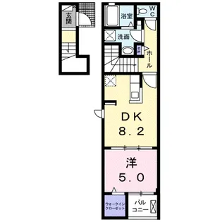 ジンジャーベイ【2階】の間取り