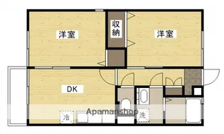ポルテ三原西野【2階】の間取り