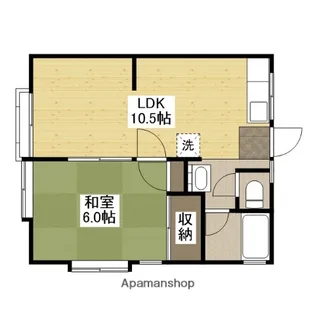 コーポ西野【1階】の間取り