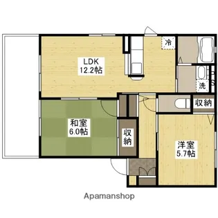 サンハイツⅢ【101号室】の間取り