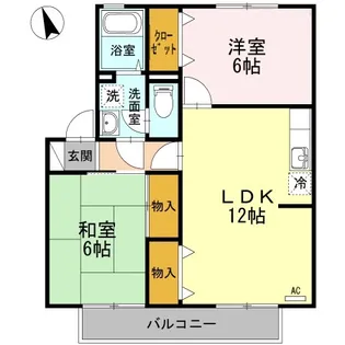 ブレスガーデン Ⅲ棟【III10号室】の間取り