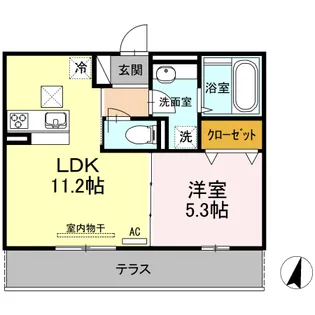 グランデージ【1階】の間取り