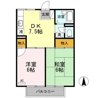 プレジール高須 A棟【2階】の間取り