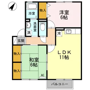 カントリーフォレスト【2階】の間取り