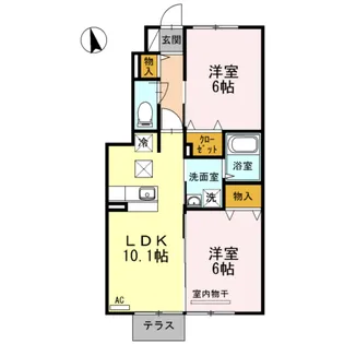 クレール メゾン【1階】の間取り