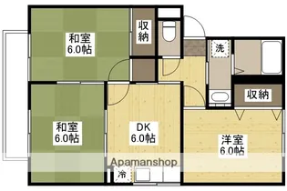 プレジール高田Ⅰ【202号室】の間取り