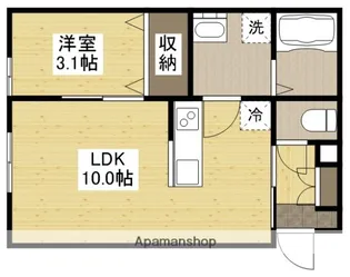 グランフォーレ宮浦【2階D号室】の間取り
