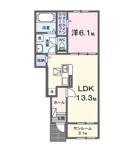 サンディ ココ【1階】の間取り