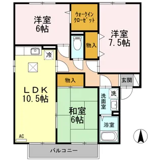 エスベランサ A棟【1階】の間取り