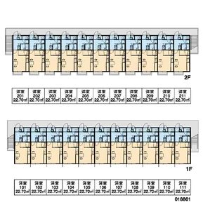 レオパレスマツナミ【102号室】の間取り