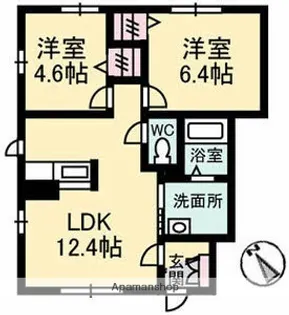 シャーメゾン本郷南 B棟【101号室】の間取り