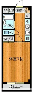 キャンパスメゾン【105号室】の間取り