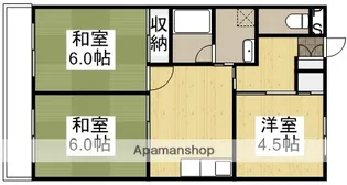 シーナリーマンション【2階】の間取り