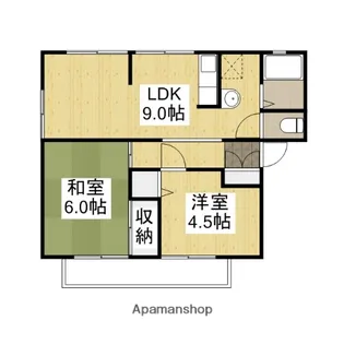 グローリーU【2階】の間取り